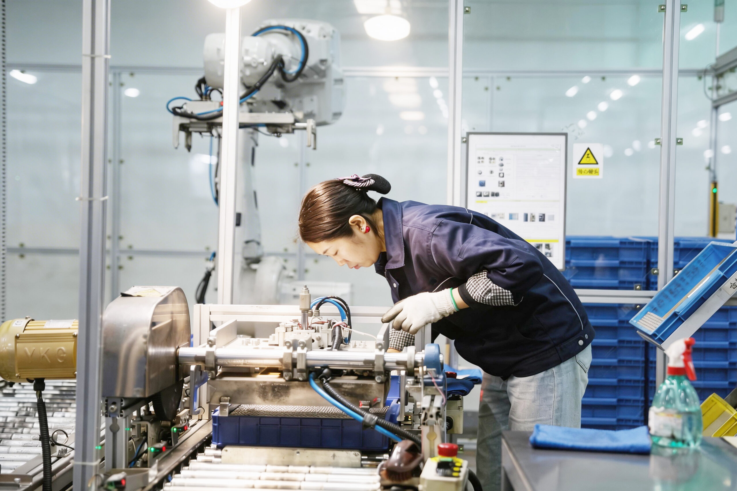 Packaging line and finished goods warehouse