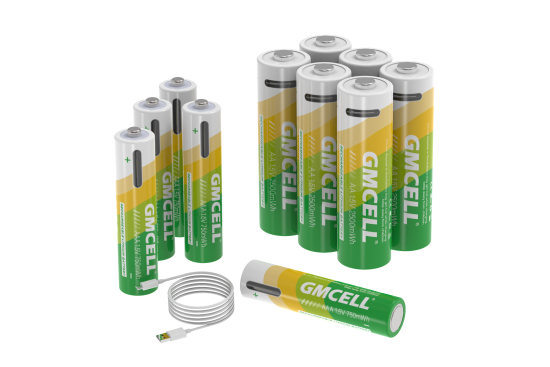 USB-C AA, AAA Batterien