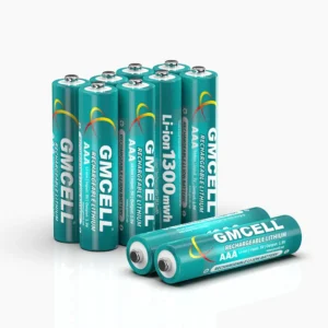 10400 1.5V 1300mWh Rechargeable AAA Lithium Battery