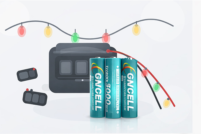 Christmas lights battery pack application