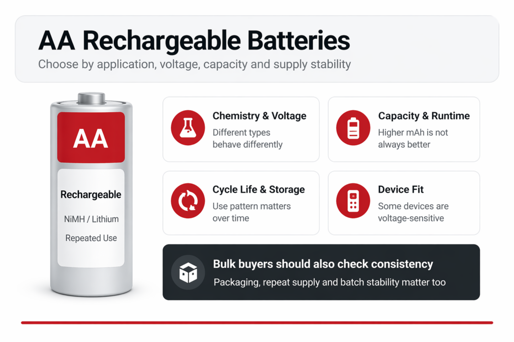 AA Rechargeable Batteries for Bulk Supply and OEM