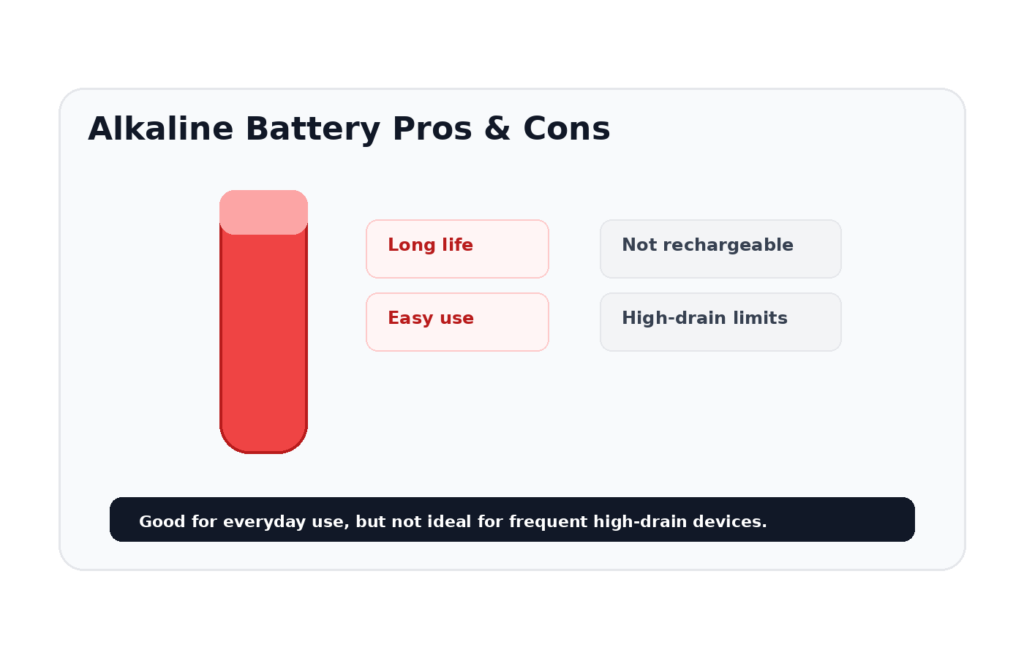 What Are the Pros and Cons of Alkaline Batteries?
