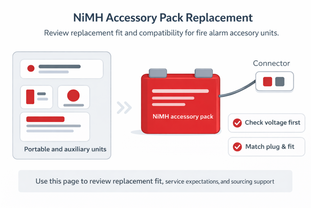 NiMH Battery Pack for CCTV Accessory Backup Systems