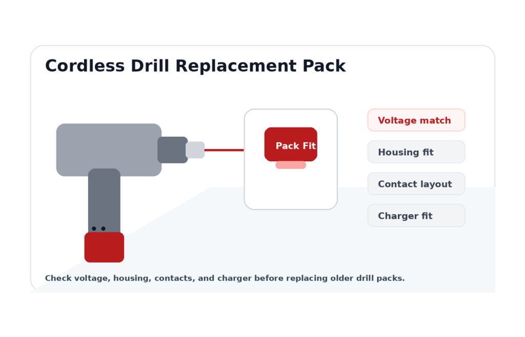 How to Choose the Right Cordless Drill Replacement Pack