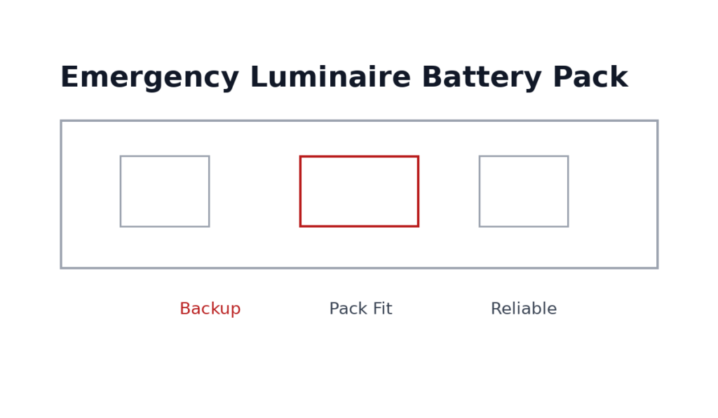 NiMH Battery Pack for Commercial Emergency Lights