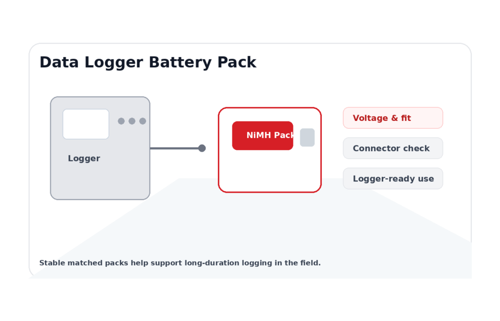 NiMH Battery Pack for Data Loggers