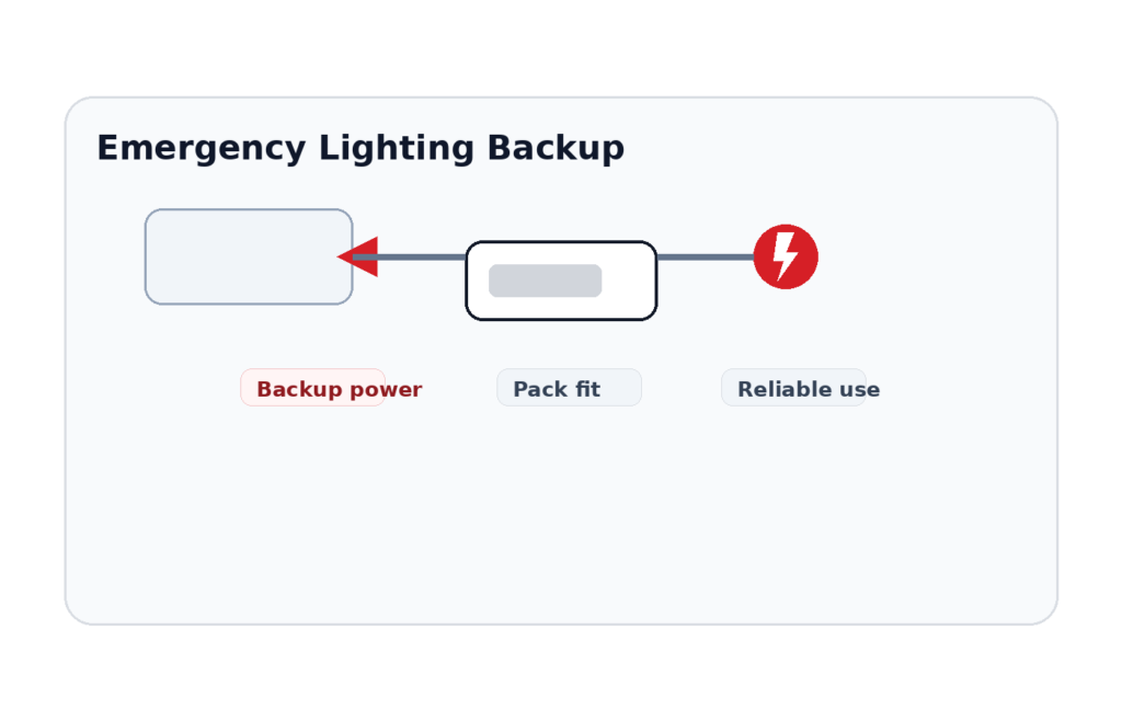 NiMH Battery Pack for Fire Safety Light Backup