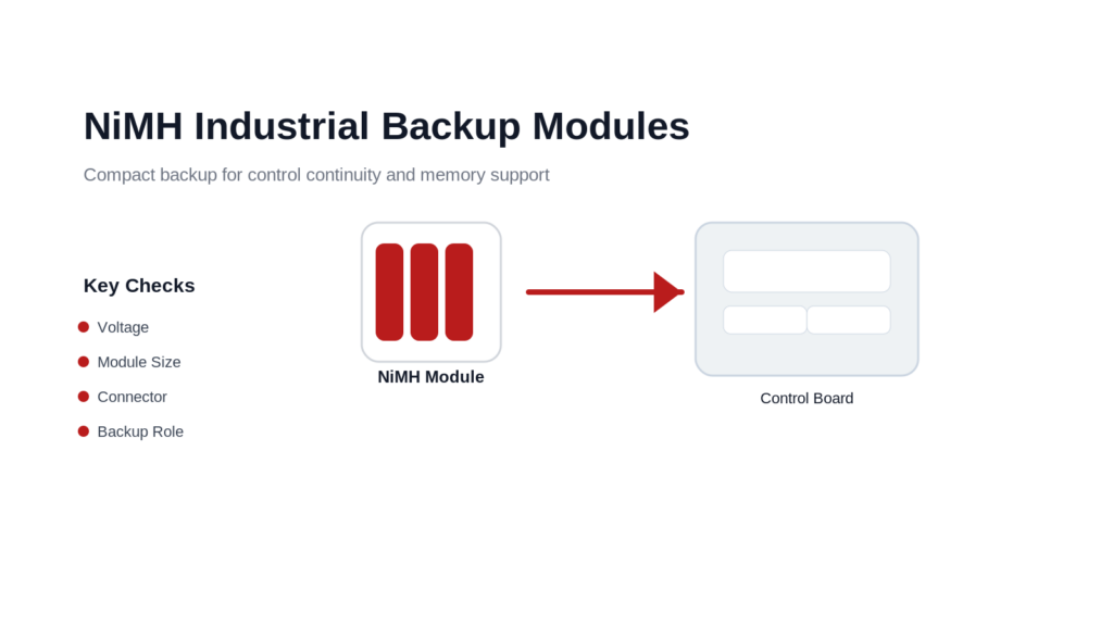 NiMH Industrial Backup Modules