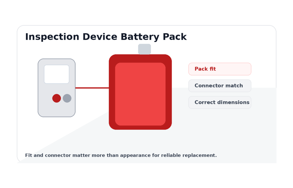 Inspection Device NiMH Battery Pack Replacement