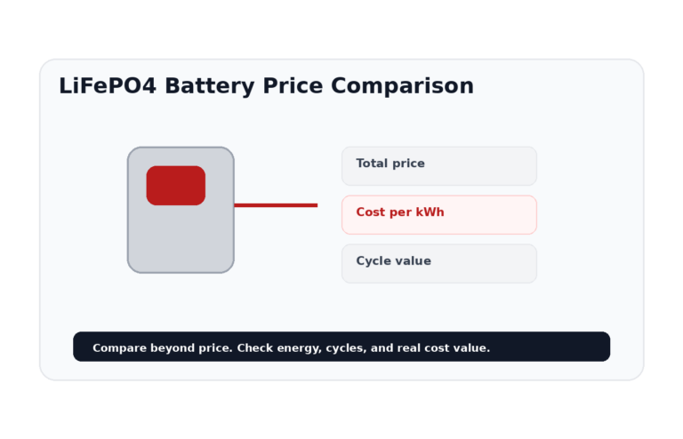 LiFePO4 Battery Price Comparison & Cost Guide