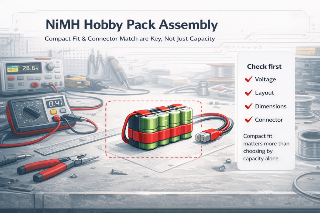 NiMH Hobby Pack Assemblies for Compact Builds