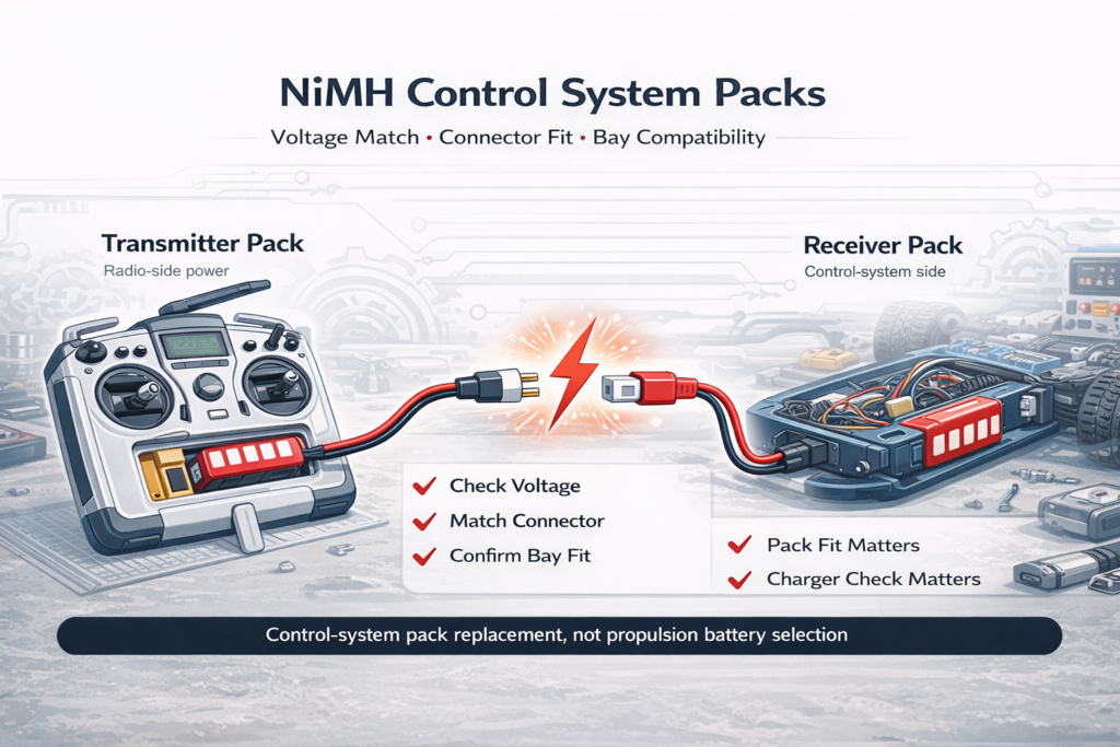 NiMH Battery Packs for Hobby Transmitters & Receivers
