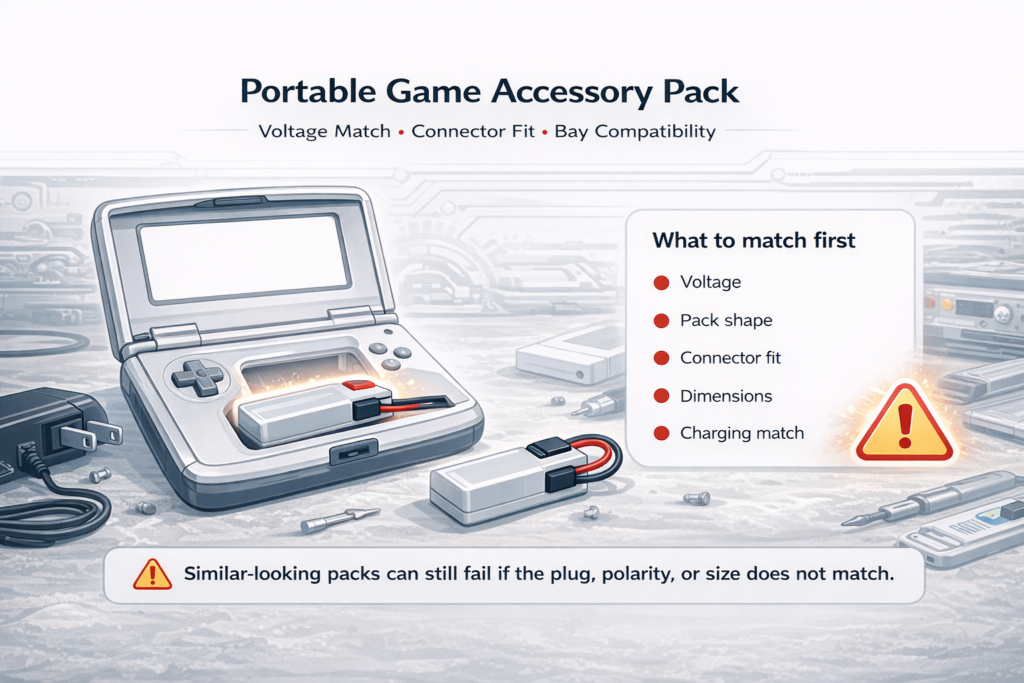 NiMH Battery Pack for Portable Game Accessories