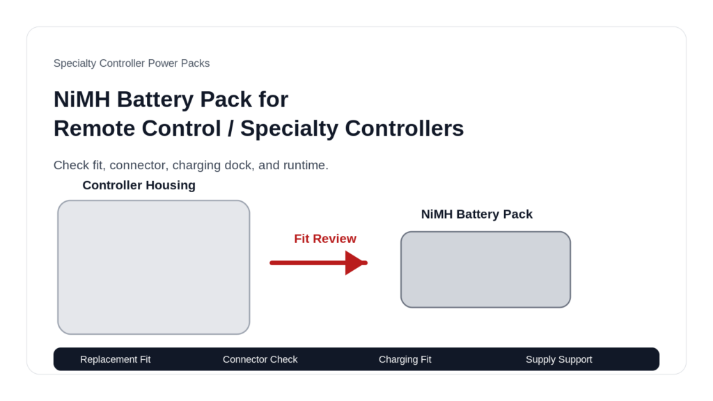 NiMH Battery Pack for Remote Control Controllers