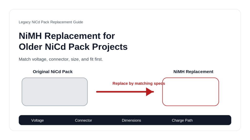 NiMH Replacement for Older NiCd Pack Projects