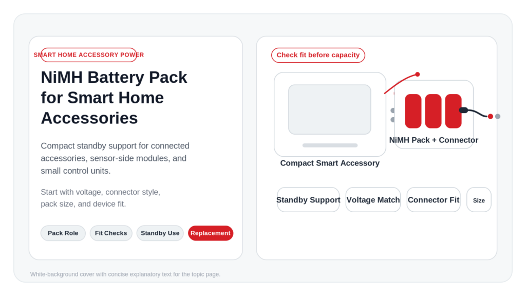 NiMH Battery Pack for Smart Home Accessories