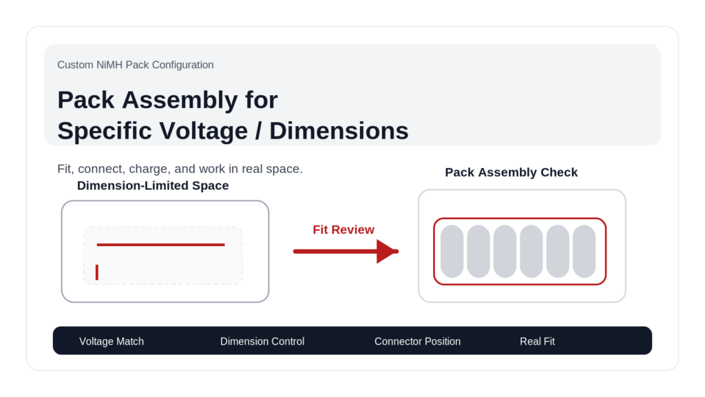 Pack Assembly for Specific Voltage / Dimensions