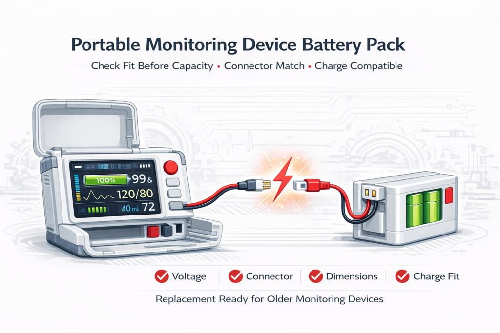 NiMH Battery Pack for Portable Monitoring Devices