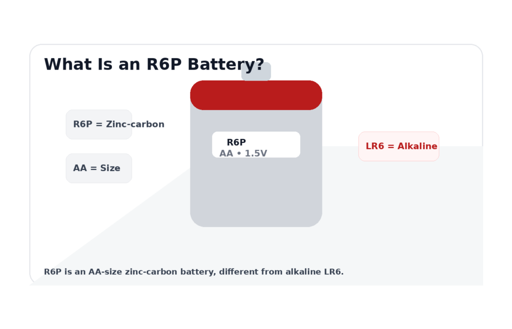 What Is an R6P Battery? Meaning, AA Size, and LR6