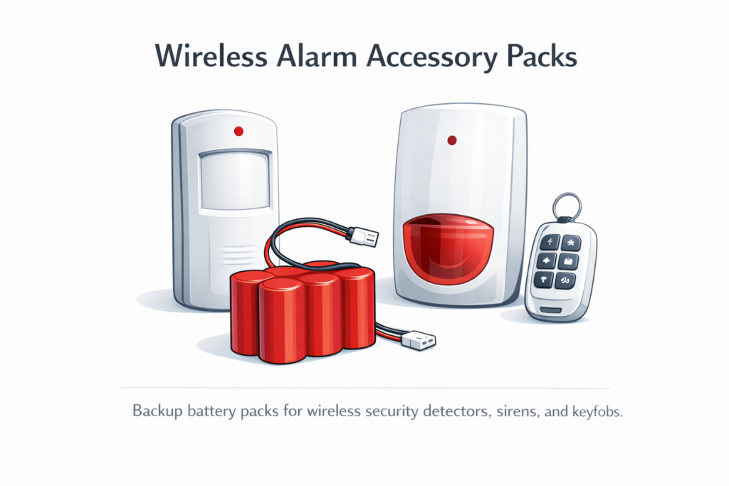 NiMH Battery Pack for Wireless Alarm Accessories