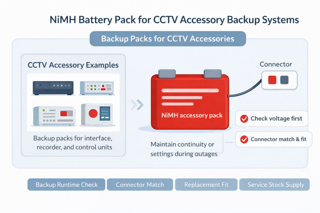 NiMH Battery Pack for Security Sensors
