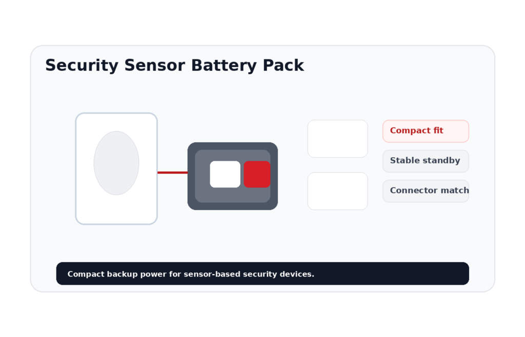 NiMH Battery Pack for Security Sensors