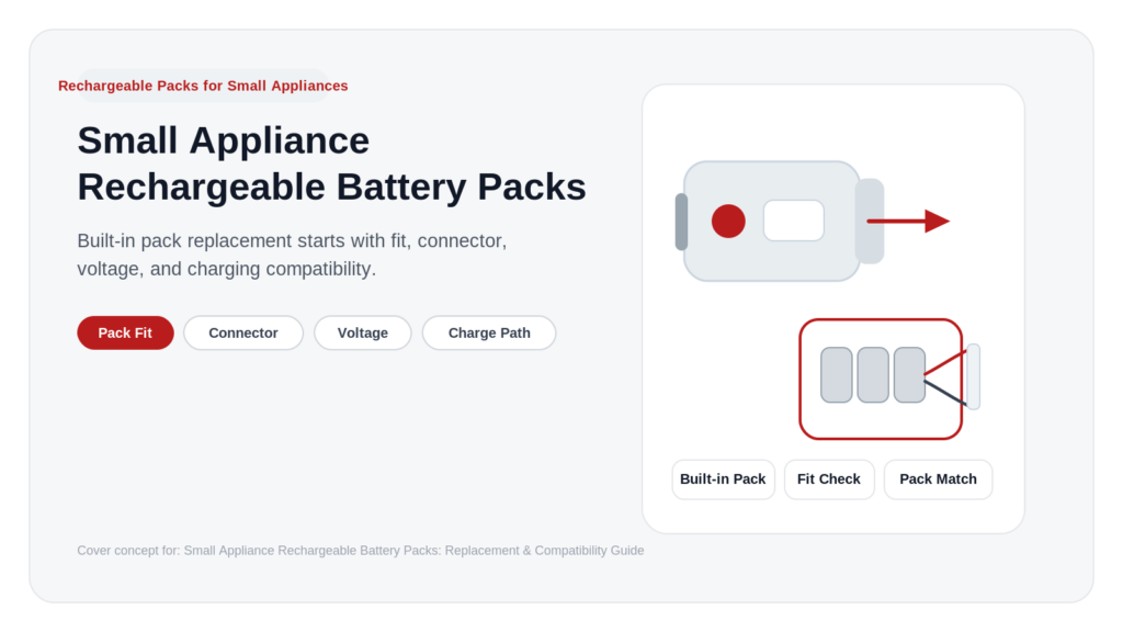 Small Appliance Rechargeable Battery Packs: Replacement & Compatibility Guide