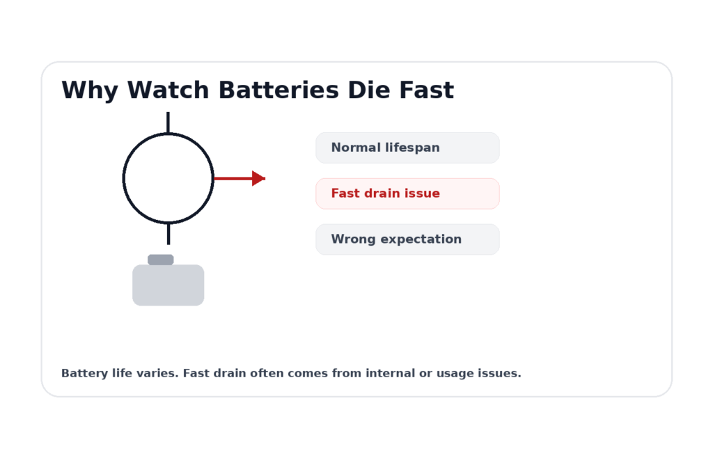 Watch Battery Life: Why It Keeps Dying