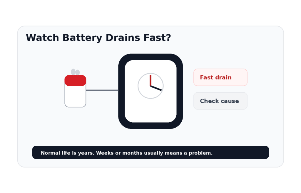 Why Does My Watch Battery Keep Dying?