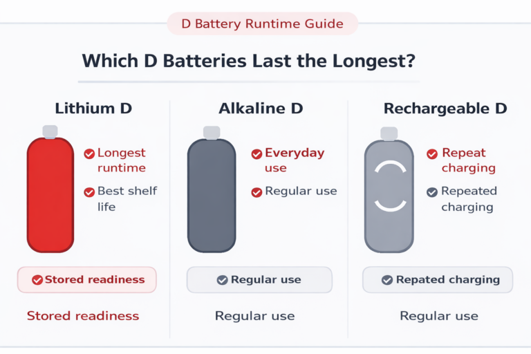 Which D Batteries Last the Longest?