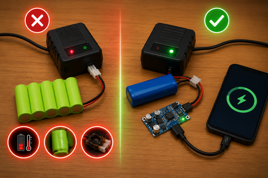 Can You Charge a 3.7V Battery with a 4.8V NiMH Charger?