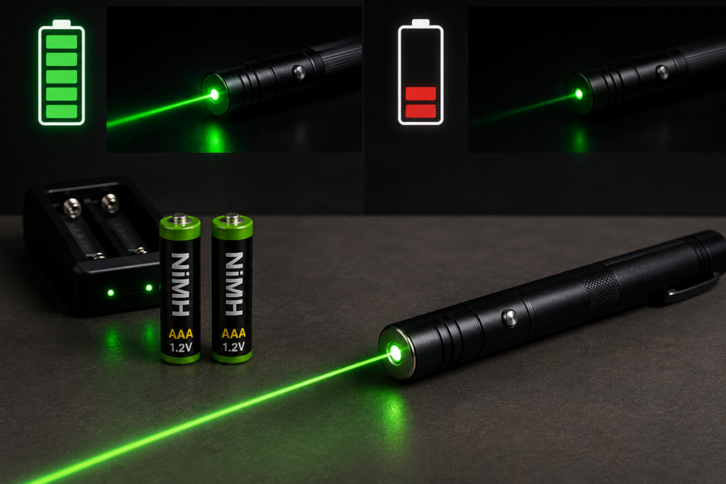 Can AAA NiMH Batteries Power High-Drain Laser Pens?