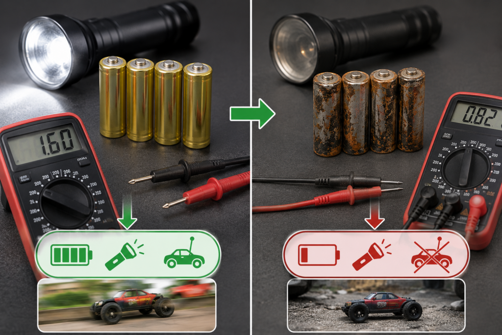 Why Does Alkaline Battery Internal Resistance Change?
