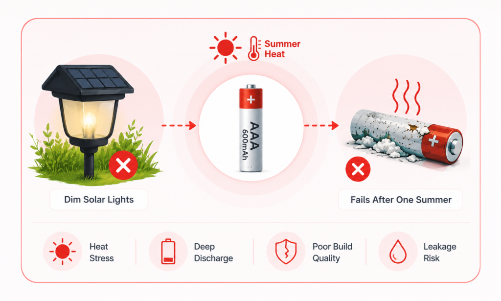 Why Cheap 600mAh AAA Batteries Fail After Summer