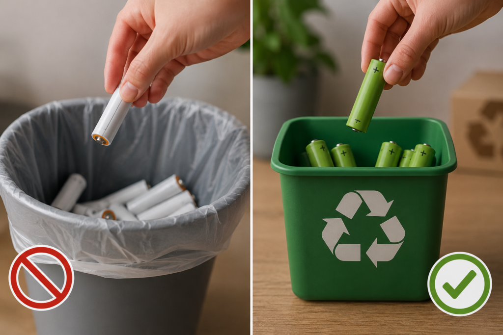 Is It Okay to Throw AA Batteries in the Bin?