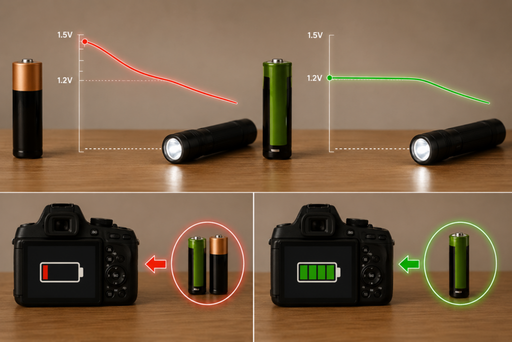 Why Do Rechargeable Batteries Seem Weaker Than Alkaline?