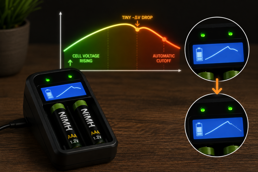 What Is -ΔV Detection in NiMH Battery Charging?