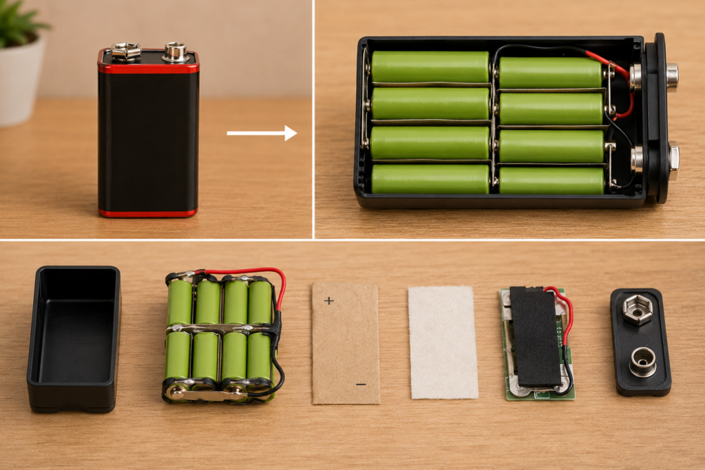 What Is Inside a 9V NiMH Battery? Cells & Voltage
