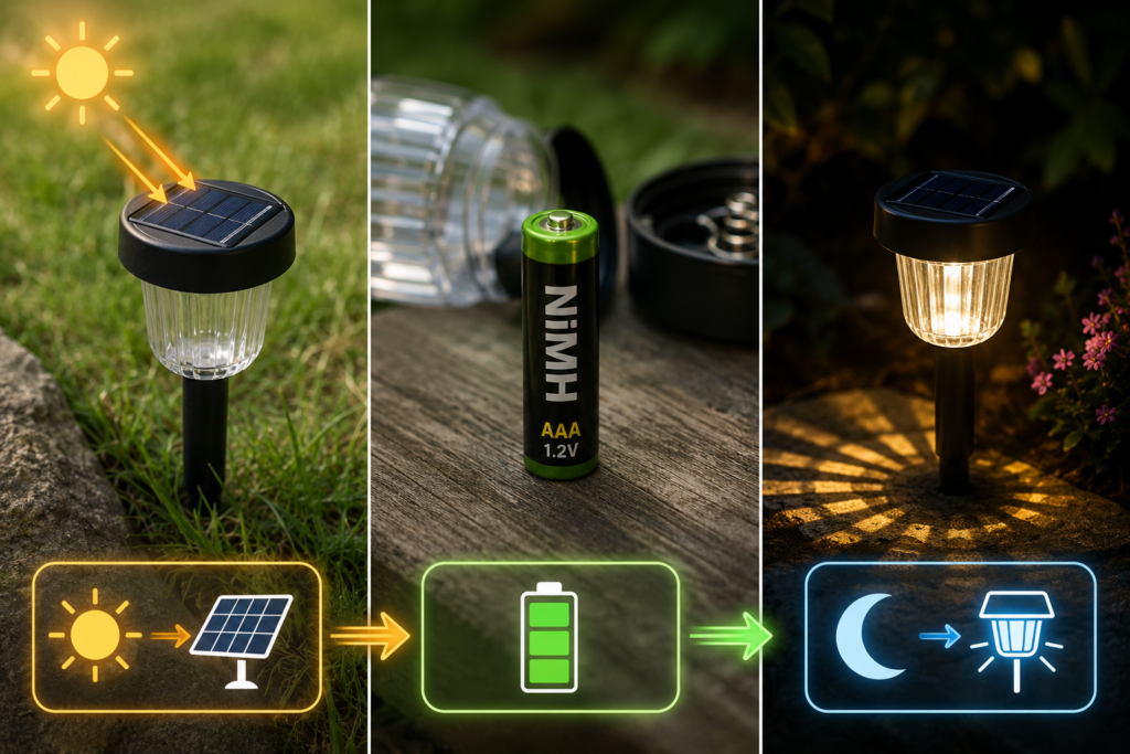 Why Solar Lights Use 600mAh AAA NiMH Batteries