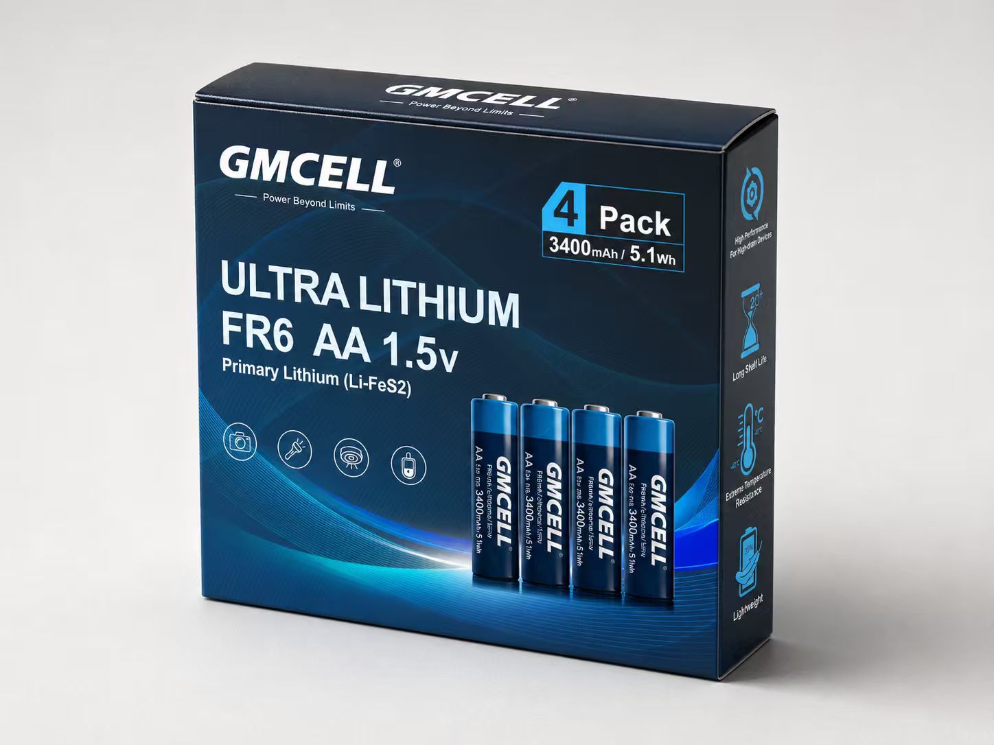 1.5V Lithium Eisen Batterien AA AAA (Li-FeS2) OEM Hersteller