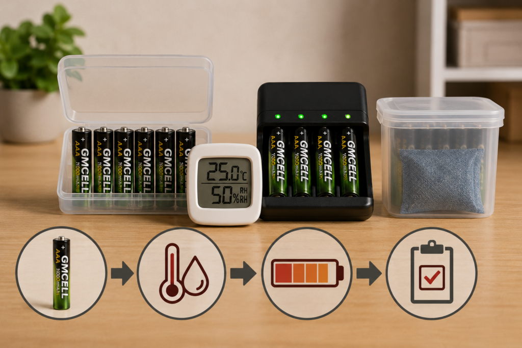 NiMH Battery Storage Guide: Voltage, Temperature & Life
