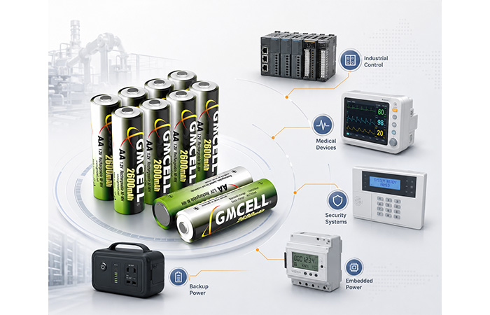 NiMH battery engineering for industrial controllers, embedded equipment, medical devices, and backup power systems